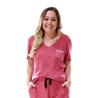 Hello Mello Weekender Tee Salmon