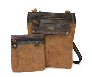 Chala 916 Gemini Crossbody Brown