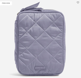 Vera Bradley Zip-Around Jewelry Folio in Lavender Sky Performance Twill