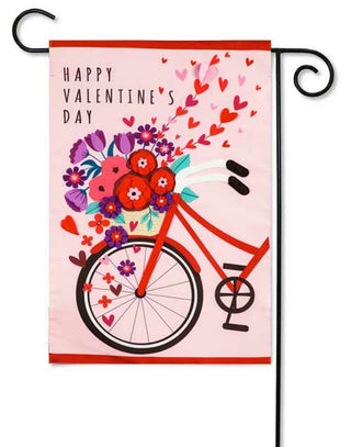 Valentine’s Day Bicycle Garden Flag