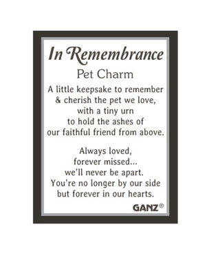 Ganz Pet Memorial Charm w/Urn