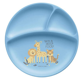 Stephen Joseph Silicone Baby Plate Zoo