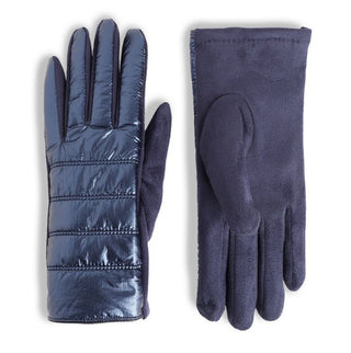 Coco & Carmen Puffer Touchscreen Gloves Navy
