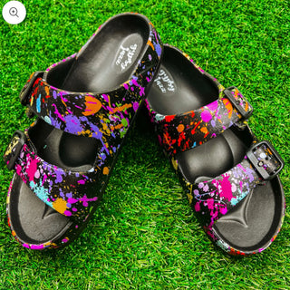 Gypsy Jazz Mama Mia Sandals  Black Multi