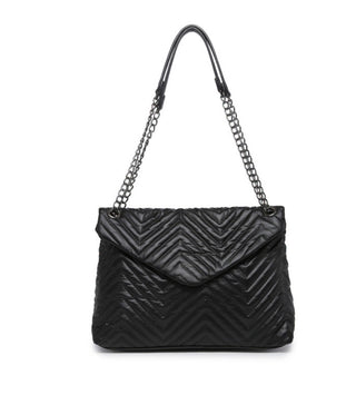 Jen & Co Stelle Crossbody Nylon Puffer Black M2186