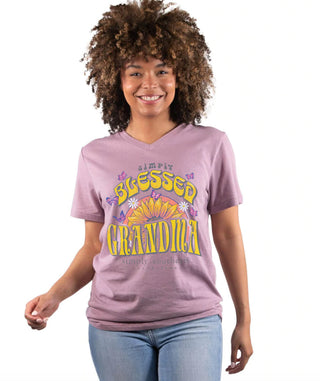 Simply Southern Grandma T-Shirt in Berry Purple