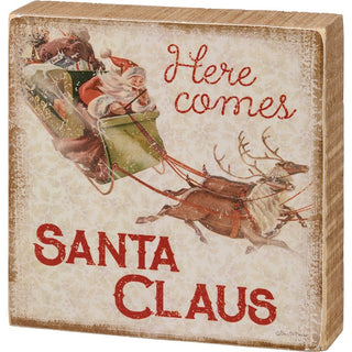 Santa Claus Block Sign