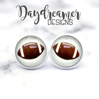 Football Stud 10mm Earrings