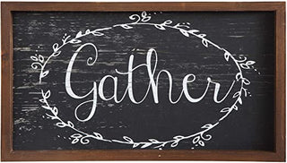 Gather Wood Sign