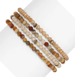 My Fun Colors Spiritual Gemstone Bracelet Crazy Lace Agate