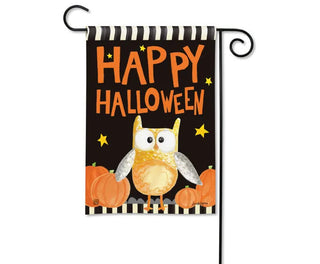 Halloween Night Owl Garden Flag