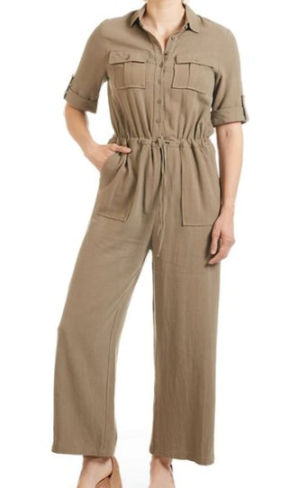 Coco & Carmen Brooklynn Button Front Jumpsuit