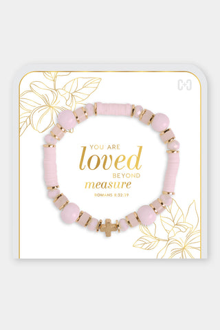 Coco+Carmen You Are Loved Beyond Measure Bracelet Pink