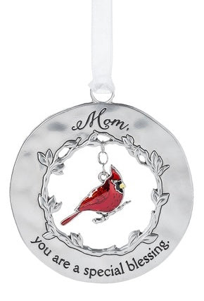 Cardinal Mom Ornament