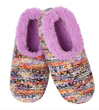Snoozies Miss Fancy Pants Purple Slippers