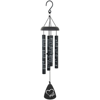 Deeply Loved Black Sonnet Chime 21”