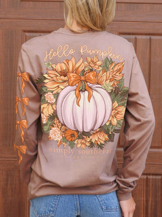 Simply Southern Long Sleeve Pumpkin Army XL
