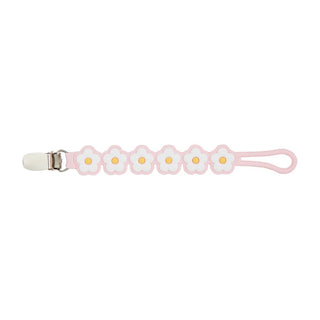 Mudpie Silicone Pacy Strap Pink Flower