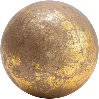 Mango Wood Foil Finish Orb, 4”