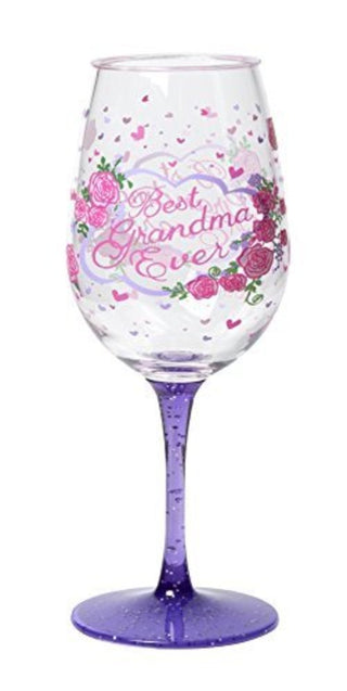 Family Sentiment Acrylic Wine Glass