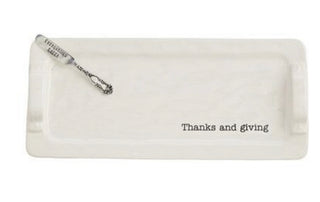 Mudpie Thanks & Giving Hostess Tray Set