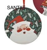 Vintage Style Holiday Disc Ornament