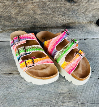 Corkys Threes Company Platform Sandal Multi