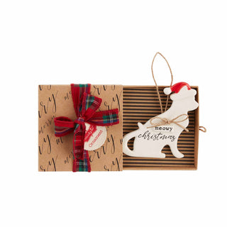 Mudpie Stamped Cat Ornament