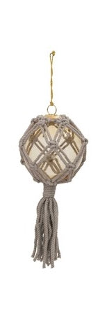 Macrame Glass Ball Ornament