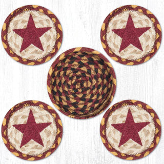 Star Braided Jute Coaster Set