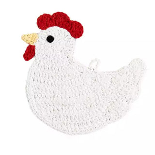 Mudpie Crochet Trivet Chicken