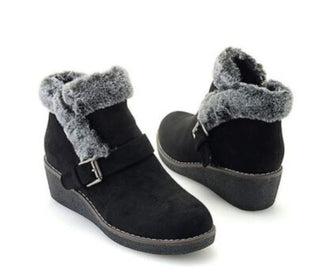 Corky's Chilly Faux Fur Wedge Ankle Boot