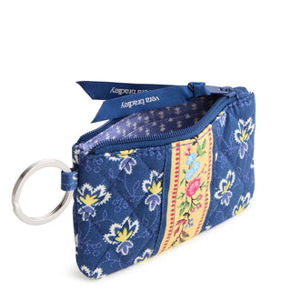 Vera Bradley Zip ID Pouch w/ Breakaway Lanyard Maison Blue