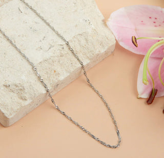 Howard's Narelle Waterproof Paperclip Chain Necklace Silver