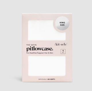 Kitsch Satin Pillowcase King Size Ivory