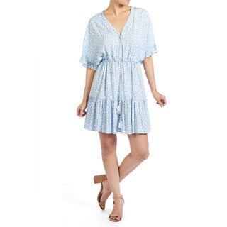 Coco & Carmen Magnolia Ruffle Sleeve Tie Front Dress