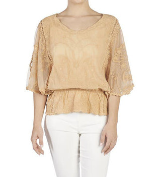 Coco + Carmen Embroidered Flyaway Top 2019049
