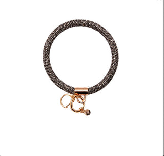 Simply Southern Rhinestone Bangle Dark Grey