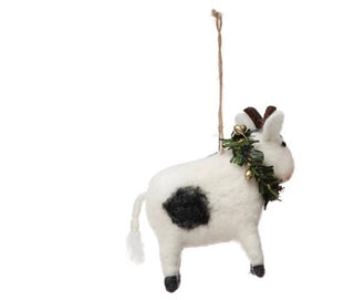 Wool Farm Animal Ornament