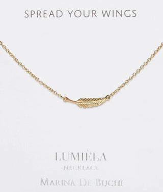Lumiela Spread Your Wings Feather Necklace