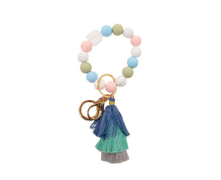 Simply Southern Silicone Bead Bangle Rainbow