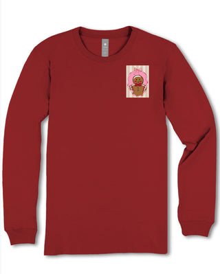 Simply Southern Long Sleeve Tee Stamps Carmine