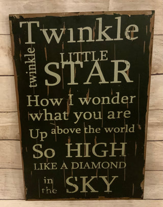 Twinkle Twinkle Little Star Sign