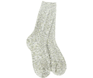World's Softest Socks Weekend Cable Crew Envy Multi
