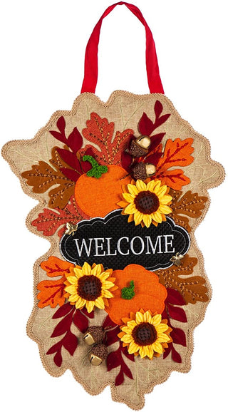 Fall Floral Welcome Door Decor