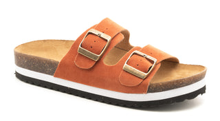 Corky’s Beach Babe Rust Suede Sandal