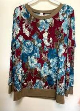 Sew in Love Floral Top Medium