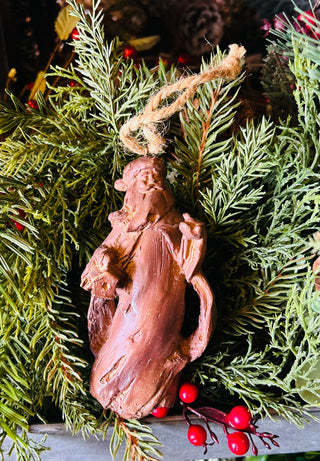 Wooden Santa Ornament