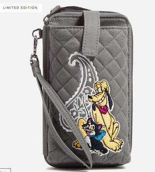 Vera Bradley RFID Large Smartphone Wristlet Mickey Mouse Piccadilly Paisley Solid Embroidered