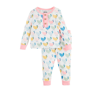 Mudpie Chicken Print PJ’s